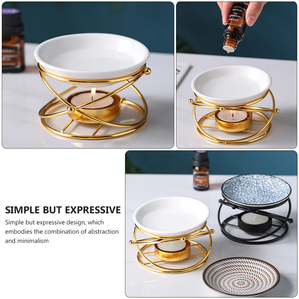 1Pcs Aromatherapy Oil Burner Beautiful Ceramic Diffuser for Desk Home Decor Scented Wax Melt Warmer with Gold Stand
1Pcs Aromatherapy Oil Burner Beautiful Ceramic Diffuser for Desk Home Decor Scented Wax Melt Warmer with Gold Stand