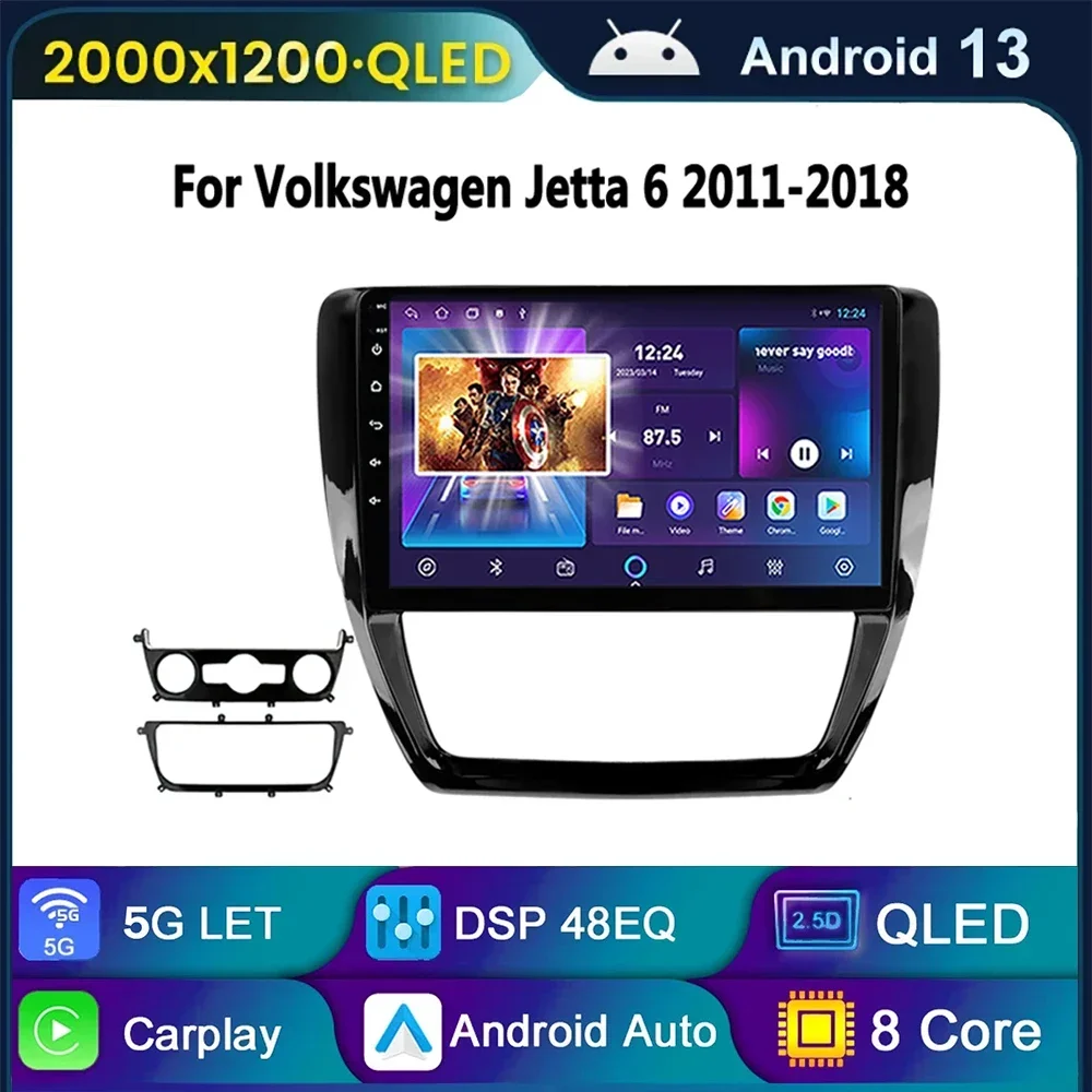 for VW Volkswagen Jetta 6 2011-2018 Android 13 Car Radio WIFI Navigation GPS BT 2 Din Multimedia Player CarplayStereo Head Unit
for VW Volkswagen Jetta 6 2011-2018 Android 13 Car Radio WIFI Navigation GPS BT 2 Din Multimedia Player CarplayStereo Head Unit