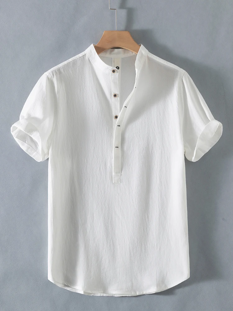 Loose Fit Pure Linen Cotton irt Men's Summer ort Sve V-Ne Breathable Sweat-ng Anti-Ball Lightweight T-irt
Loose Fit Pure Linen Cotton irt Men's Summer ort Sve V-Ne Breathable Sweat-ng Anti-Ball Lightweight T-irt