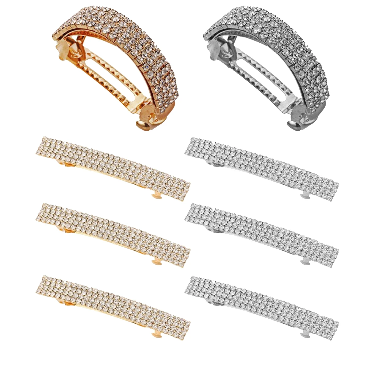 8Pcs Rhinestone Hair Accessories Zinc Alloy Ponytail Clip Headdress for Elegant Hairstyle Wedding Dance Party Gift
8Pcs Rhinestone Hair Accessories Zinc Alloy Ponytail Clip Headdress for Elegant Hairstyle Wedding Dance Party Gift