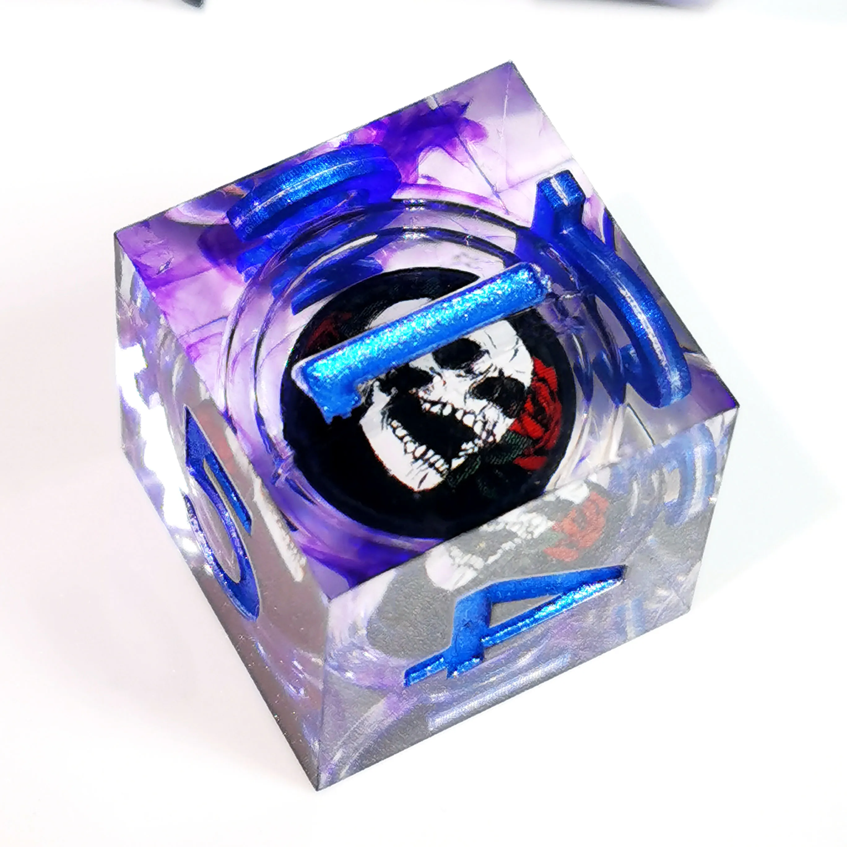 DnD Dice Set - Purple Resin Polyhedral Dice with Spinning Dragon Eye Core & Skull Pattern for D&D RPG Games (7 Pieces)
DnD Dice Set - Purple Resin Polyhedral Dice with Spinning Dragon Eye Core & Skull Pattern for D&D RPG Games (7 Pieces)
