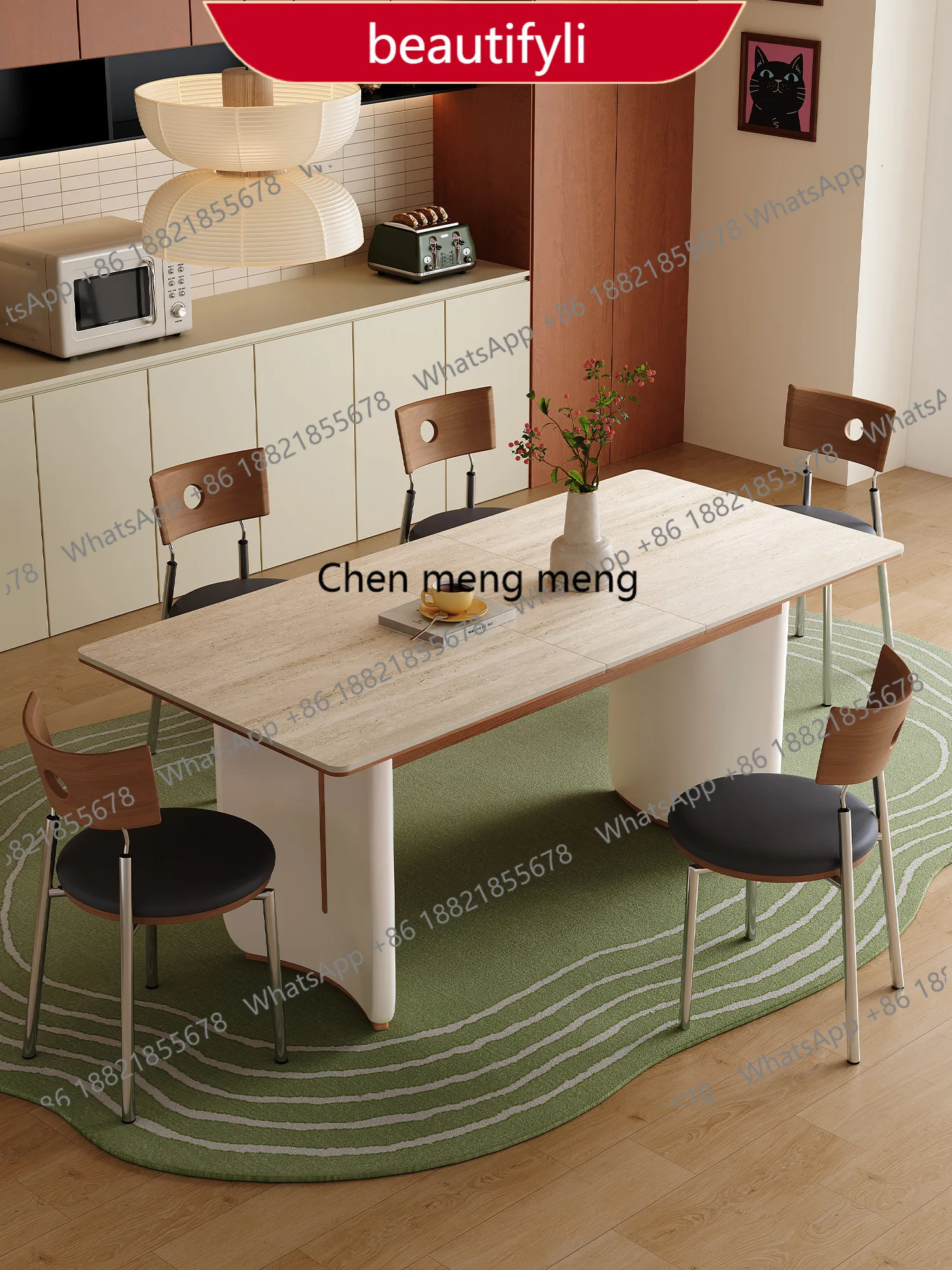 A38 Slate dining table retractable, new small household medieval cream style rectangular dining table
A38 Slate dining table retractable, new small household medieval cream style rectangular dining table