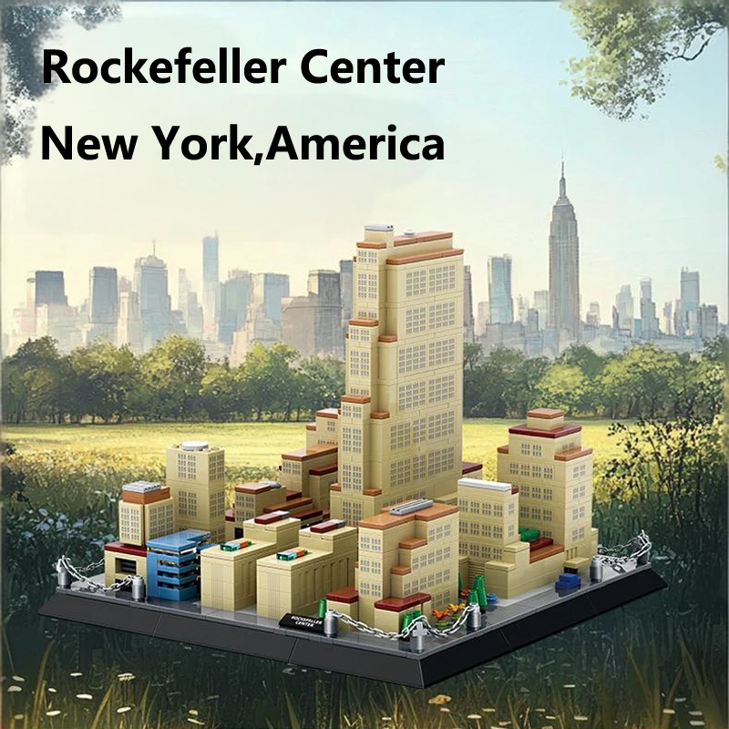 Landmark Manhattan New York Rockefeller Center Bricks Model Architecture Ornament Building Blocks Set Toys Gift For Kids Adults
Landmark Manhattan New York Rockefeller Center Bricks Model Architecture Ornament Building Blocks Set Toys Gift For Kids Adults
