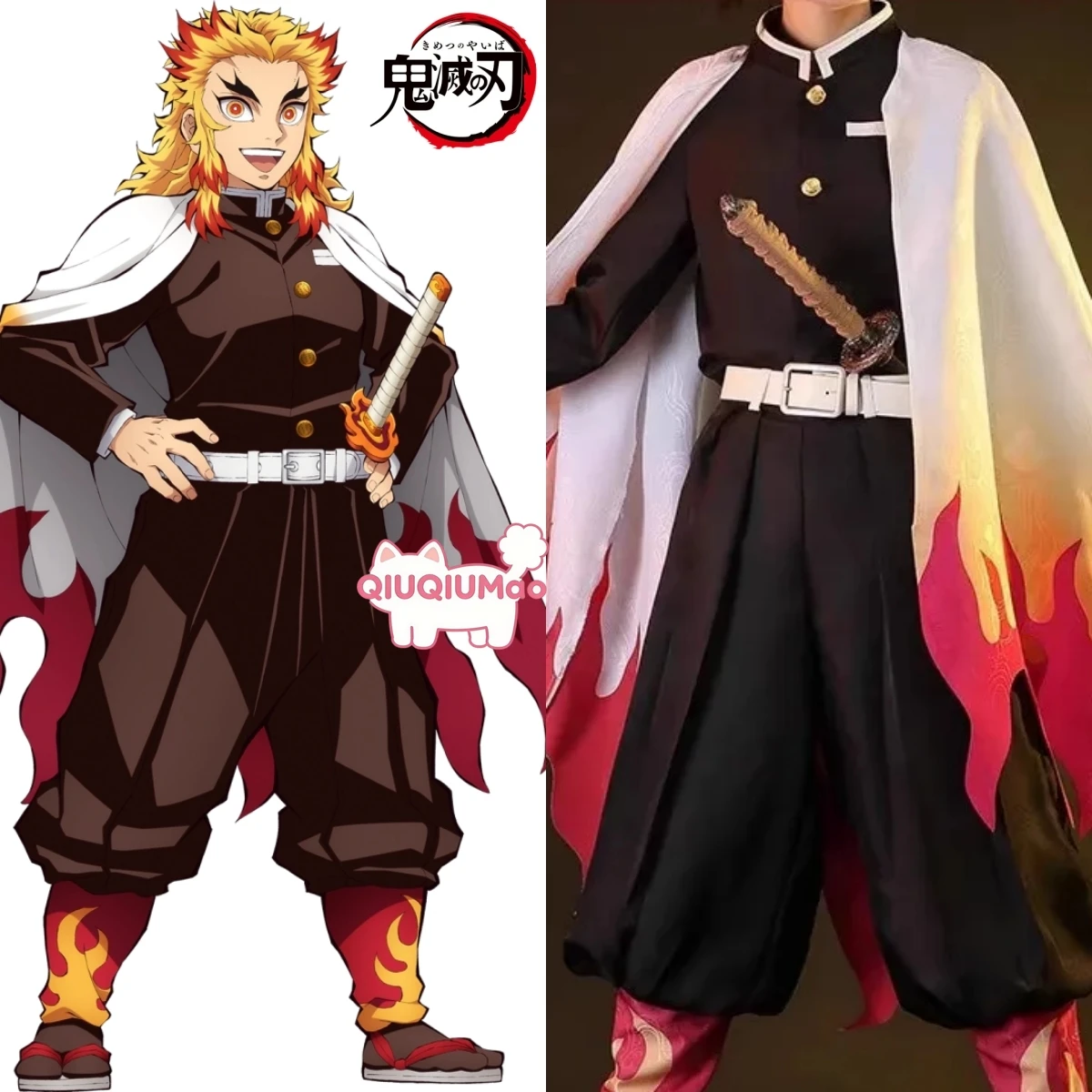 Demon Slayer Kimetsu No Yaiba Anime Rengoku Kyojuro Cosplay Costumes for Men Kisatsutai Role Play Outfit Halloween Comic Con
Demon Slayer Kimetsu No Yaiba Anime Rengoku Kyojuro Cosplay Costumes for Men Kisatsutai Role Play Outfit Halloween Comic Con