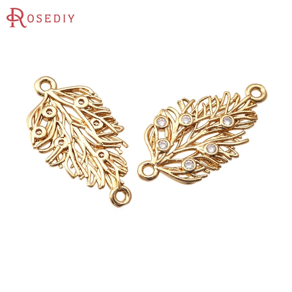 10PCS 13x24MM 18K Gold Color Brass Zircon 2 Holes Maple Leaf Leaves Connect Charms Pendants High Quality Diy Necklace Earrings
10PCS 13x24MM 18K Gold Color Brass Zircon 2 Holes Maple Leaf Leaves Connect Charms Pendants High Quality Diy Necklace Earrings
