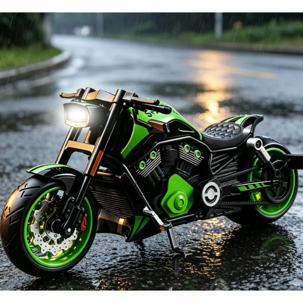1:10 Scale Alloy Harley Motorcycle Model Boxed, Realistic Sound Light Inertia Glide, Classic Moto Toy Gift for Boys Children
1:10 Scale Alloy Harley Motorcycle Model Boxed, Realistic Sound Light Inertia Glide, Classic Moto Toy Gift for Boys Children