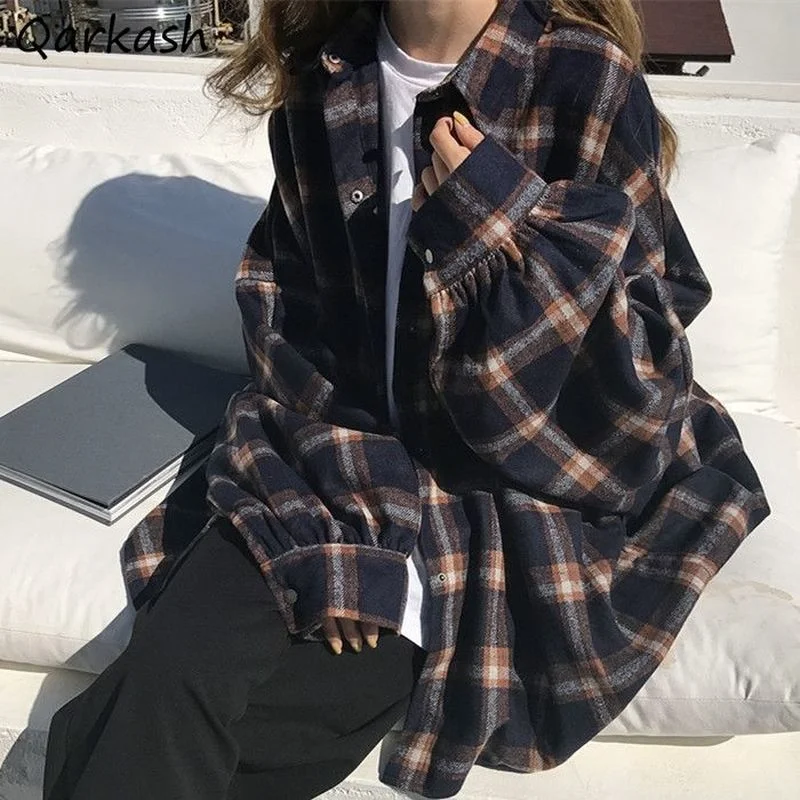 Shirts Women Harajuku High Street Casual Single Breasted Baggy Tops Vintage Cozy Stylish New Collection Couple Spring Autumn Ins
Shirts Women Harajuku High Street Casual Single Breasted Baggy Tops Vintage Cozy Stylish New Collection Couple Spring Autumn Ins