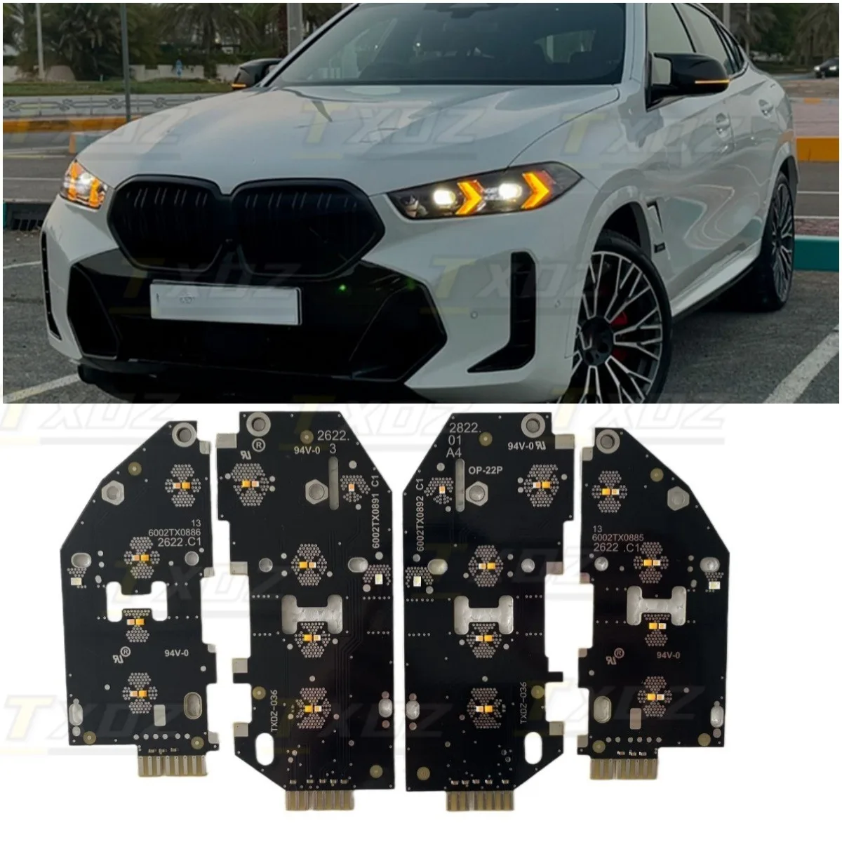 CSL Yellow Angel Eye DRL LED Boards For 2024-2025 BMW X5 G05 G18 X6 G06 M F95 LCI 30lix Headlight Daytime Running Light Amber
CSL Yellow Angel Eye DRL LED Boards For 2024-2025 BMW X5 G05 G18 X6 G06 M F95 LCI 30lix Headlight Daytime Running Light Amber