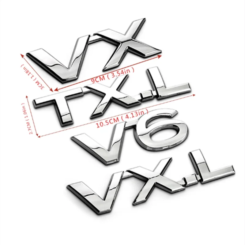 2.5V V6 V8 VX VXR TXL VXL Emblem for Toyota Reiz Land Cruiser Prado Rav4 Tundra Trunk Lid Sticker Displacement Auto Accessories
2.5V V6 V8 VX VXR TXL VXL Emblem for Toyota Reiz Land Cruiser Prado Rav4 Tundra Trunk Lid Sticker Displacement Auto Accessories