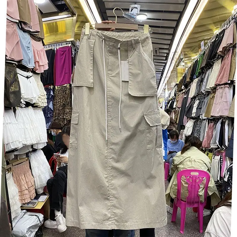 2023 Summer High Waist Slim Fit Drawstring Skirt American Style Solid Color Pencil Skirt Casual Workwear Style Y2K Cargo Skirt
2023 Summer High Waist Slim Fit Drawstring Skirt American Style Solid Color Pencil Skirt Casual Workwear Style Y2K Cargo Skirt