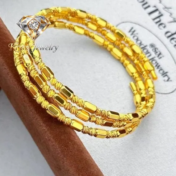Kryos Jewelry Multi-layer Disco Bead & Broken Gold Bangle Women's 24K Gold AU999 - Disco beads shine with movement, full of pers
Kryos Jewelry Multi-layer Disco Bead & Broken Gold Bangle Women's 24K Gold AU999 - Disco beads shine with movement, full of pers