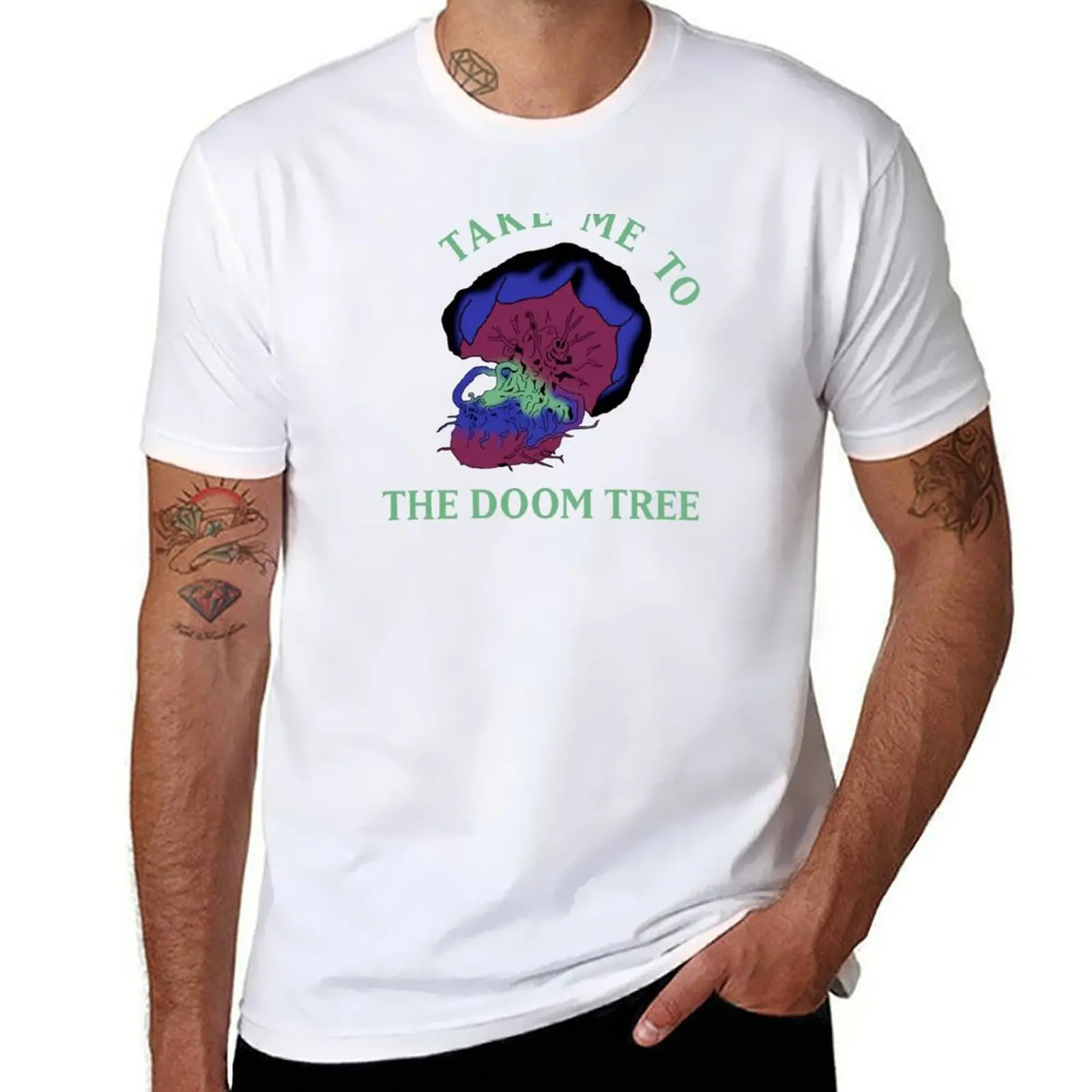 Take me to the Doom Tree T-Shirt funny costumes oversized anime shirt oversize t-shirts man Men's cotton t-shirt
Take me to the Doom Tree T-Shirt funny costumes oversized anime shirt oversize t-shirts man Men's cotton t-shirt