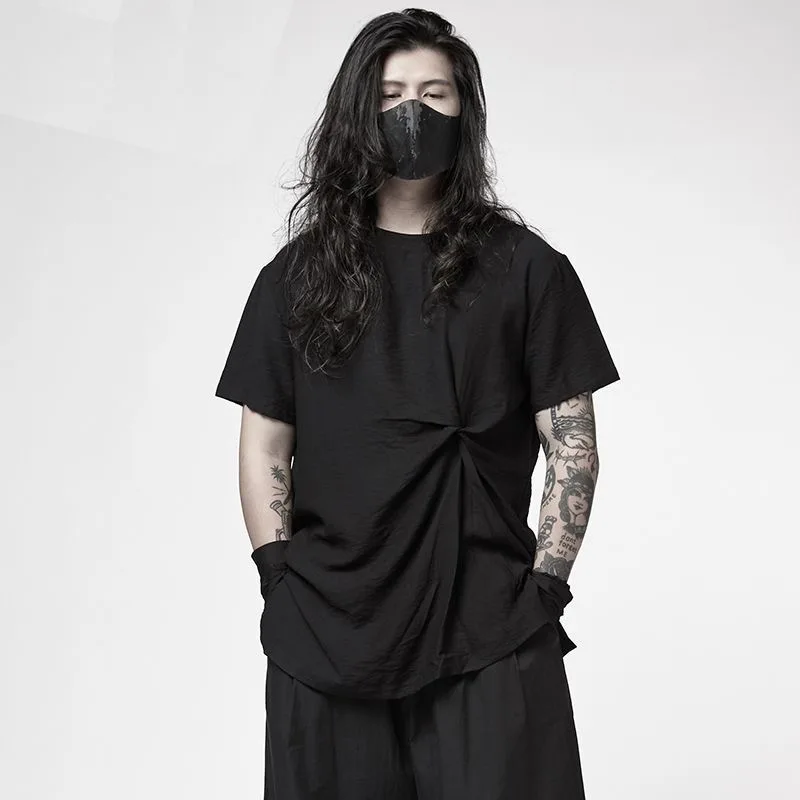 Футболка ARENS Techwear с принтом «Морщины на груди» для мужчин, летняя, в стиле хип-хоп, хараджуку, свободного кроя, с коротким рукавом, уличная одежда
Футболка ARENS Techwear с принтом «Морщины на груди» для мужчин, летняя, в стиле хип-хоп, хараджуку, свободного кроя, с коротким рукавом, уличная одежда