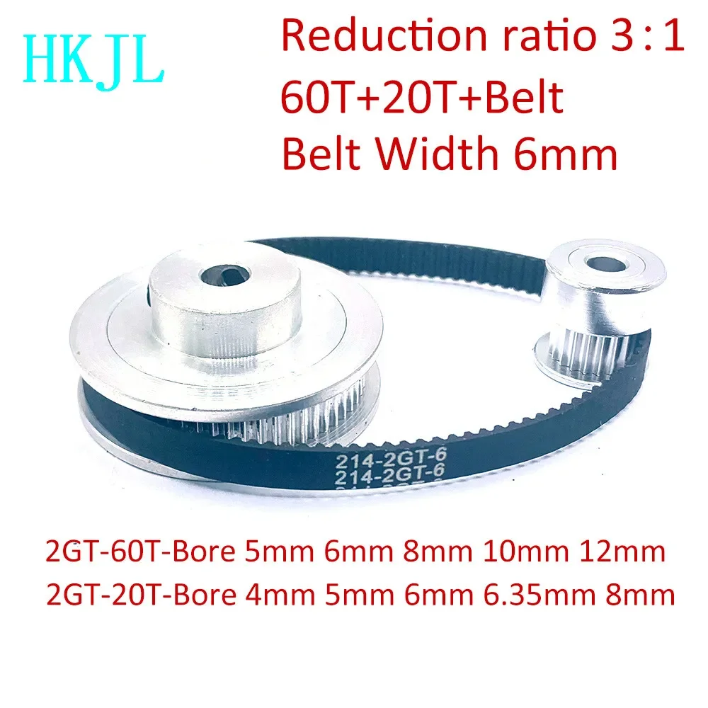 2GT Timing Belt Pulley 60Teeth 20Teeth Reduction 3:1/1:3 3D Printer Accessories Belt Width 6mm Bore 5mm 8mm 10mm
2GT Timing Belt Pulley 60Teeth 20Teeth Reduction 3:1/1:3 3D Printer Accessories Belt Width 6mm Bore 5mm 8mm 10mm