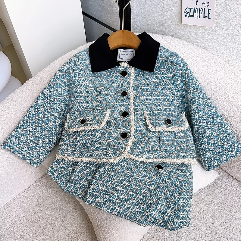 New Girls' Jacket and Skirt Two-Piece Set Winter Stylish Korean Style Girls' Quilted Cotton Children's Clothing Set
New Girls' Jacket and Skirt Two-Piece Set Winter Stylish Korean Style Girls' Quilted Cotton Children's Clothing Set