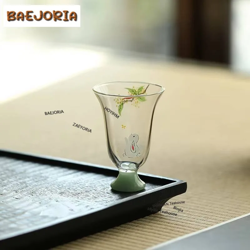 2pc/lot Handmade Decal Osmanthus High Footed Teacup Creative Tea Bowl Tea Cup Personal Cup Jianzhan Master Cups Drinkware 40ml
2pc/lot Handmade Decal Osmanthus High Footed Teacup Creative Tea Bowl Tea Cup Personal Cup Jianzhan Master Cups Drinkware 40ml