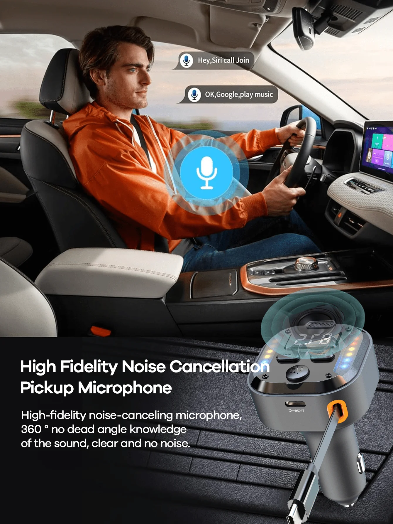 Upgraded Car Bluetooth 5.3 Adapter With FM Transmitter, Type-C PD 30W Fast Charger, Handsfree Calling, LED Backlight, AUX
Upgraded Car Bluetooth 5.3 Adapter With FM Transmitter, Type-C PD 30W Fast Charger, Handsfree Calling, LED Backlight, AUX