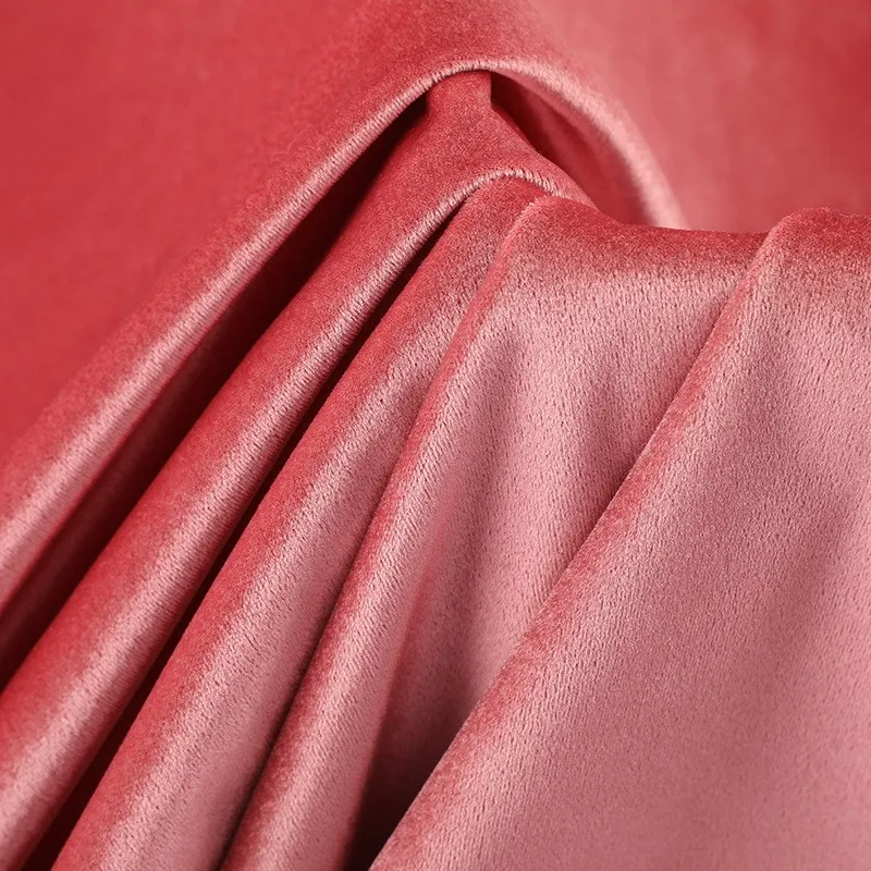 160G satin velvet fabric flocking stretch women's dress spring and summer fashion
160G satin velvet fabric flocking stretch women's dress spring and summer fashion