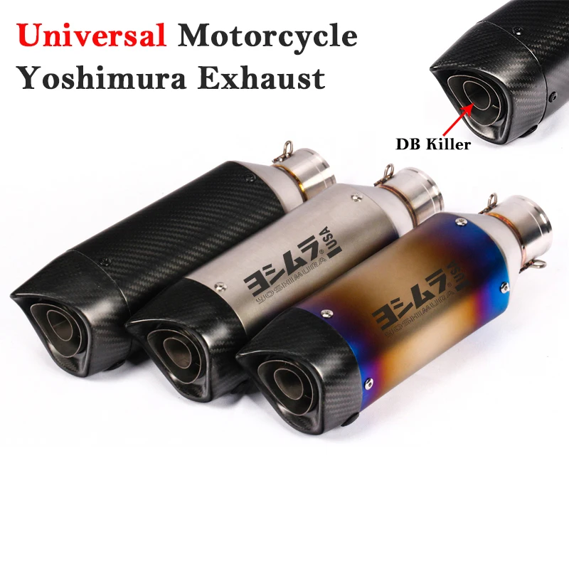 Universal 51mm Motorcycle Exhaust Muffler With Original Brand Sticker DB Killer Carbon fiber Moto Escape For FZ6N FZ6 MT07 ER6N
Universal 51mm Motorcycle Exhaust Muffler With Original Brand Sticker DB Killer Carbon fiber Moto Escape For FZ6N FZ6 MT07 ER6N