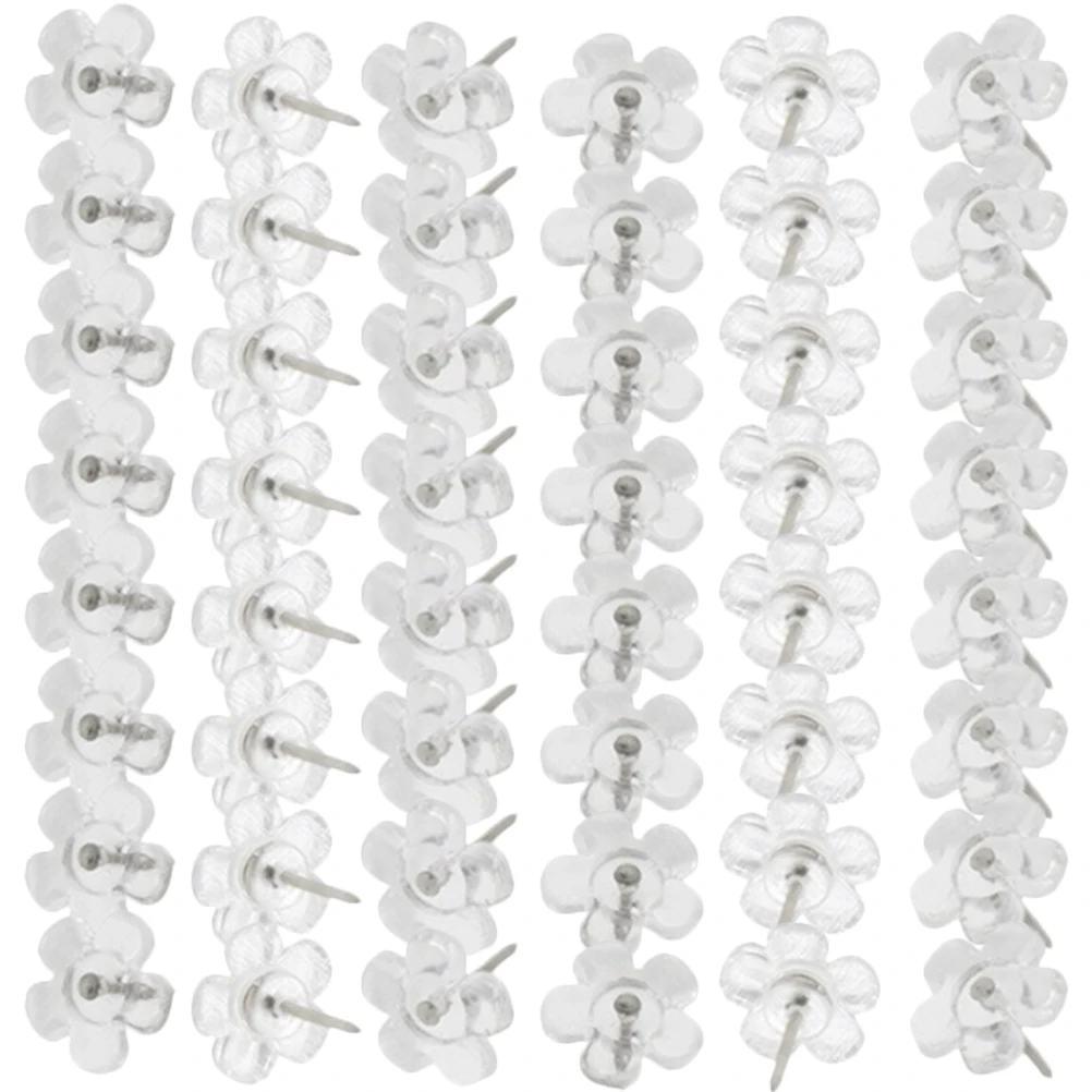 100 Pcs Transparent Flower Pushpin Round Thumb Tacks Reusable Replaceable Delicate Multi Supplies Plastic Metal
100 Pcs Transparent Flower Pushpin Round Thumb Tacks Reusable Replaceable Delicate Multi Supplies Plastic Metal