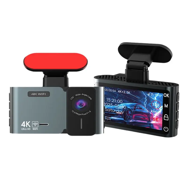 GPS Support 4K Front& 2.5K Rear Dash Cam Wifi App Control Night Vision G-Sensor Parking Monitor Loop Recording-A99D
GPS Support 4K Front& 2.5K Rear Dash Cam Wifi App Control Night Vision G-Sensor Parking Monitor Loop Recording-A99D