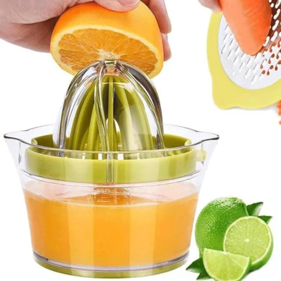 Citrus Lemon Orange Juicer Manual Hand Squeezer with Built-in Measuring Cup and Grater, 12OZ, Green
Citrus Lemon Orange Juicer Manual Hand Squeezer with Built-in Measuring Cup and Grater, 12OZ, Green