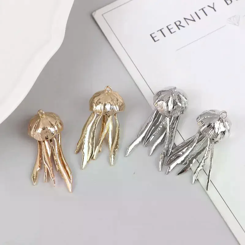 2Pcs Dainty Jellyfish Charms Pendant 14k Gold Plated For DIY Earrings Necklace Jewelry Making Accessories
2Pcs Dainty Jellyfish Charms Pendant 14k Gold Plated For DIY Earrings Necklace Jewelry Making Accessories
