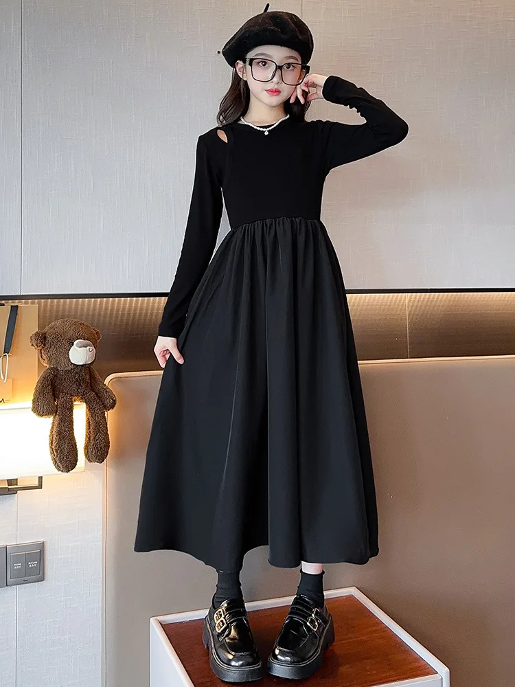 Spring/Autumn Europe princess Kids Baby Girl Clothes Patchwork T-shirt Long Sleeve Dresses Teenager 4 5 6 8 9 10 11 12 14 Year
Spring/Autumn Europe princess Kids Baby Girl Clothes Patchwork T-shirt Long Sleeve Dresses Teenager 4 5 6 8 9 10 11 12 14 Year