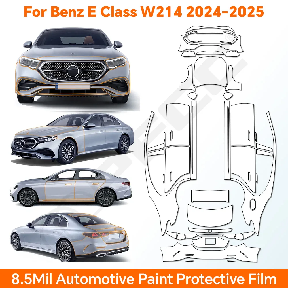 Clear PPF Film for Car 8.5mil TPU Paint Protection Film High Gloss Anti-Scratch For Benz E Class W214 2024 2025 Car Accessory
Clear PPF Film for Car 8.5mil TPU Paint Protection Film High Gloss Anti-Scratch For Benz E Class W214 2024 2025 Car Accessory