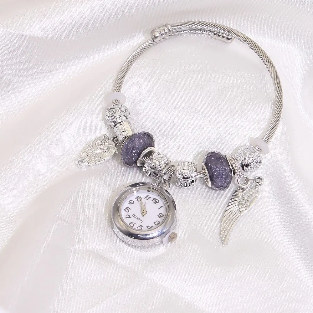 Trendy Adjustable Women's Bracelet Watches Precise Elegant Beaded Watches Alloy Luxury Quartz Watch Birthday Gift
Trendy Adjustable Women's Bracelet Watches Precise Elegant Beaded Watches Alloy Luxury Quartz Watch Birthday Gift