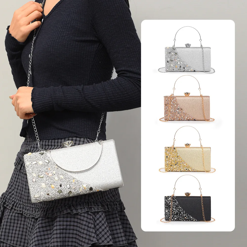 Luxury Diamond Square Evening Bags Fine Handmade Shining Drill Metal Handle Handbags Chain Shoulder Bag For Women Party Clutch
Luxury Diamond Square Evening Bags Fine Handmade Shining Drill Metal Handle Handbags Chain Shoulder Bag For Women Party Clutch