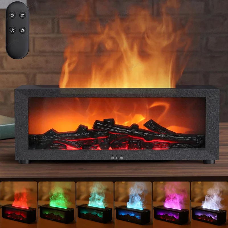 Fireplace Essential Oil Diffuser, 150ml Aromatherapy Diffuser, Ultrasonic Cool Mist Humidifier, 7Colors Firelight Flame Diffuser
Fireplace Essential Oil Diffuser, 150ml Aromatherapy Diffuser, Ultrasonic Cool Mist Humidifier, 7Colors Firelight Flame Diffuser