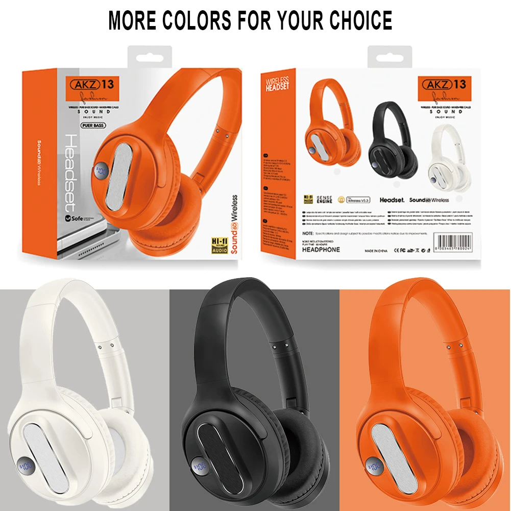 50% OFF bluetooth headphones sound canceling Plastic Material color White Black Orange For Sooyn Portable Audio AKZ-13 LZ-20
50% OFF bluetooth headphones sound canceling Plastic Material color White Black Orange For Sooyn Portable Audio AKZ-13 LZ-20