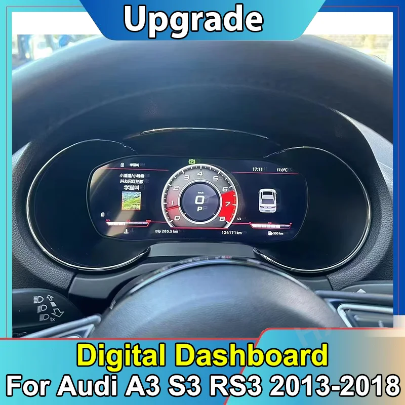 Автомобильный ЖК-цифровой кластер с виртуальной кабиной SpeedMeter Dash Carplay для Audi A3 S3 RS3 2013-2018, приборная панель с экраном
Автомобильный ЖК-цифровой кластер с виртуальной кабиной SpeedMeter Dash Carplay для Audi A3 S3 RS3 2013-2018, приборная панель с экраном