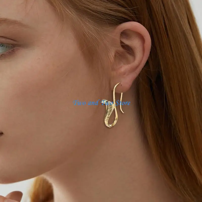 HX6F Comfortable Snake Earrings with a Vintage Punk Look Statement Earrings for Daily
HX6F Comfortable Snake Earrings with a Vintage Punk Look Statement Earrings for Daily