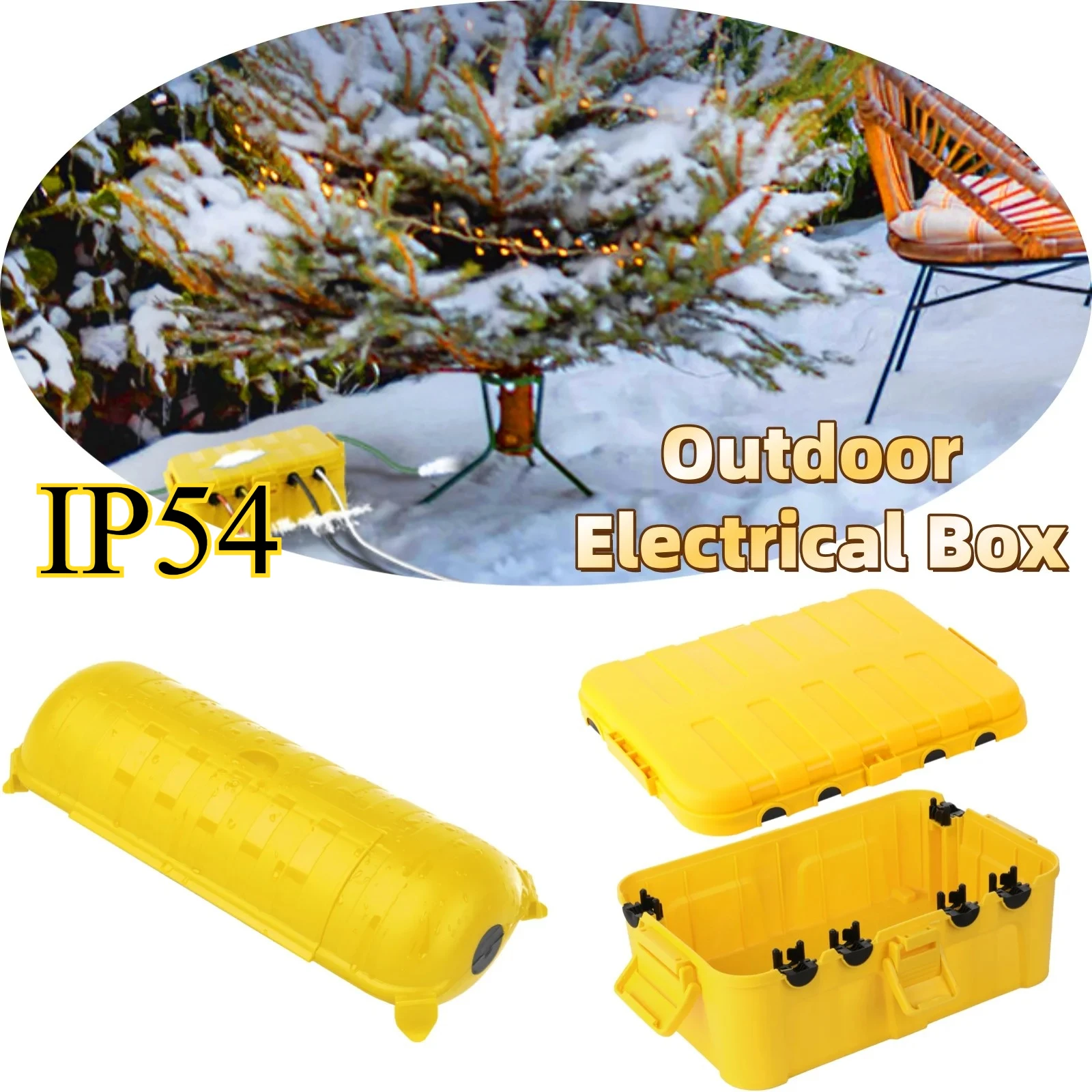 Outdoor Electrical Box Sets - Large 32x22x13 Cm & Small 29x11x7.5 Cm for Power Cables Timers Plugs Outdoors Lights Garden Tools
Outdoor Electrical Box Sets - Large 32x22x13 Cm & Small 29x11x7.5 Cm for Power Cables Timers Plugs Outdoors Lights Garden Tools