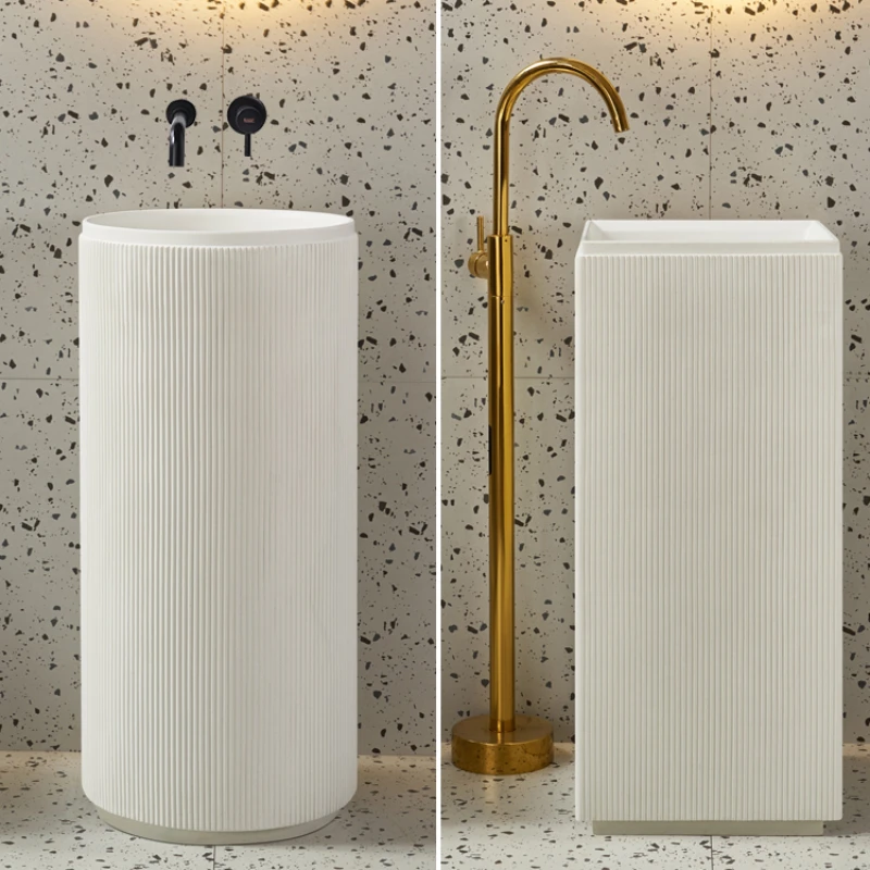 Column basin, column washbasin, cylindrical sink, vertical integrated small sink, floor-to-ceiling washbasin, wash basin
Column basin, column washbasin, cylindrical sink, vertical integrated small sink, floor-to-ceiling washbasin, wash basin