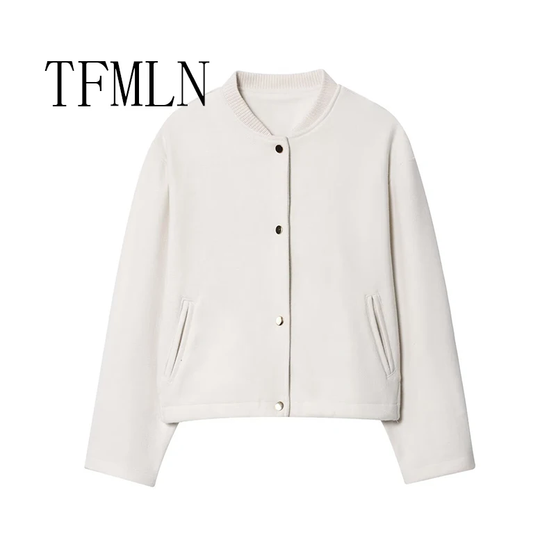 TFMLN Autumn Women Fashion Pilot Jacket 2025 New Style Gold Button Long Sleeve Coat Soft Bomber Jacket Coat
TFMLN Autumn Women Fashion Pilot Jacket 2025 New Style Gold Button Long Sleeve Coat Soft Bomber Jacket Coat
