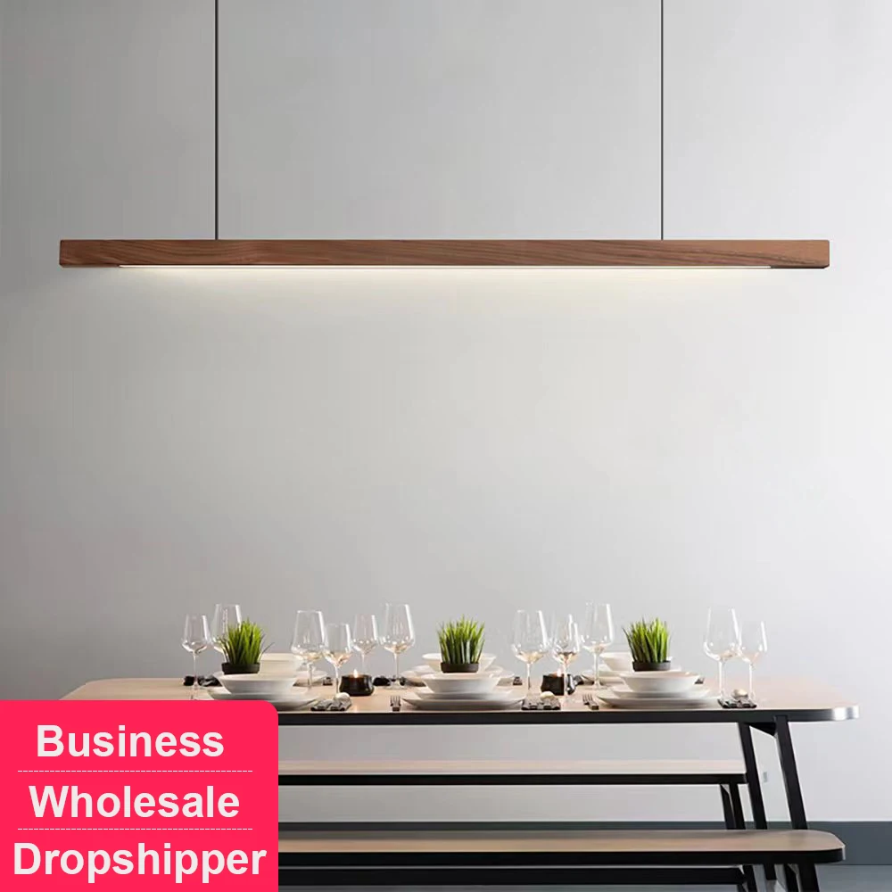 Customized wholesale Wood Pendant Lights LED Modern Hanging Lamps for Dining Living Room Kitchen Office Long Strip Celling Lamp
Customized wholesale Wood Pendant Lights LED Modern Hanging Lamps for Dining Living Room Kitchen Office Long Strip Celling Lamp
