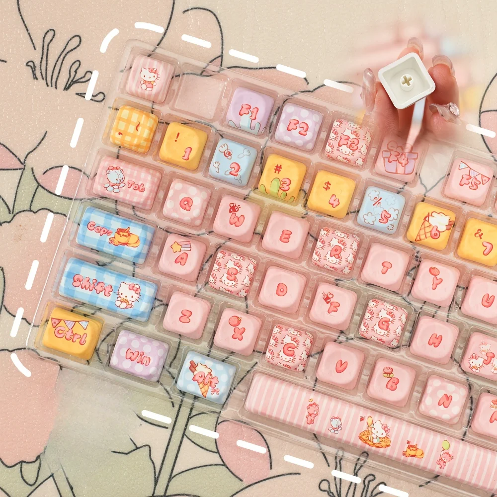 129 Key MOA Keycap Pink Cute Kitten Gift Keyboard Cover PBT Suitable for MX Switch Mechanical Keyboard
129 Key MOA Keycap Pink Cute Kitten Gift Keyboard Cover PBT Suitable for MX Switch Mechanical Keyboard