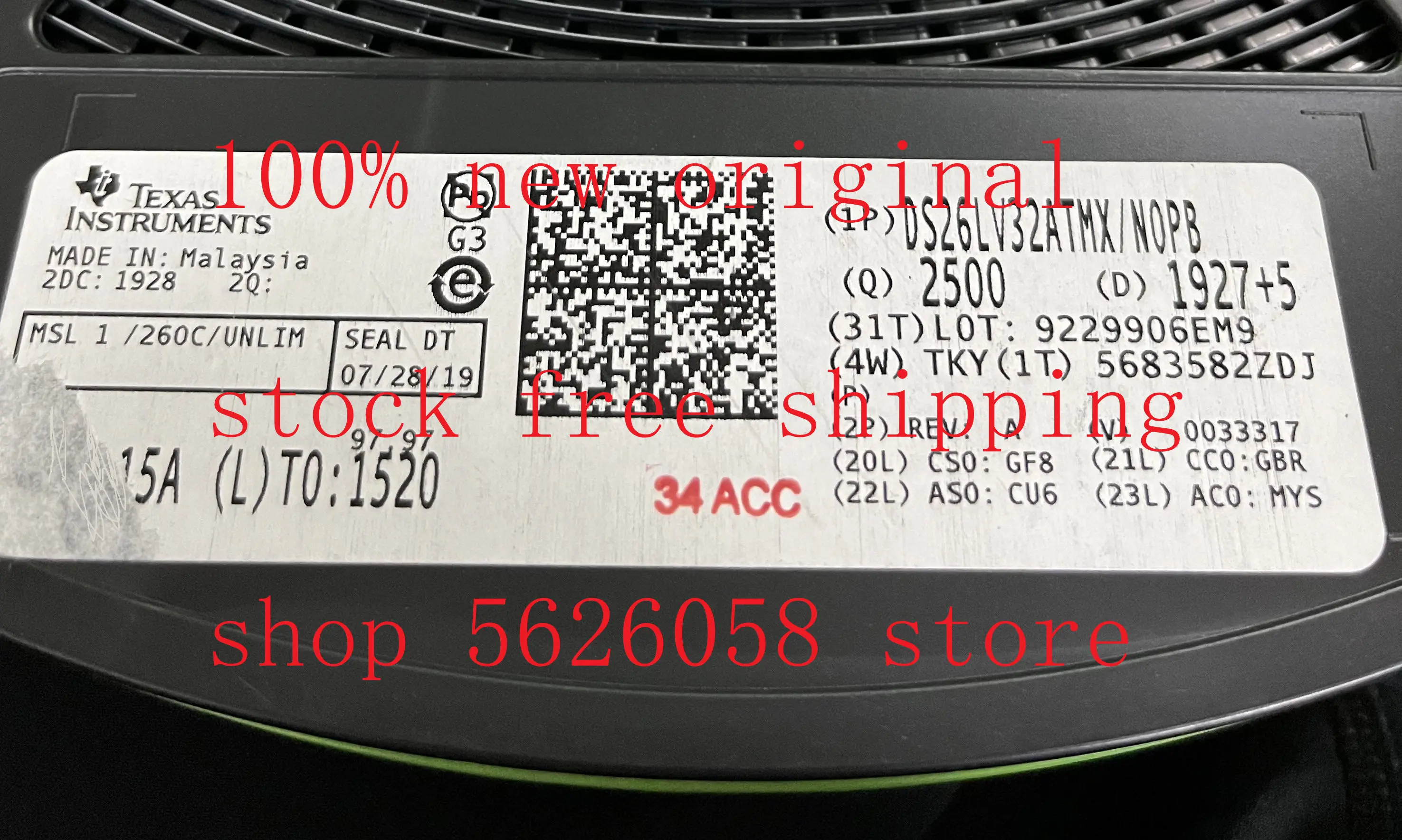 10PCS/LOT DS26LV32ATMX/NOPB DS26LV32ATMX DS26LV32 SOP16 100% brand new original stock
10PCS/LOT DS26LV32ATMX/NOPB DS26LV32ATMX DS26LV32 SOP16 100% brand new original stock