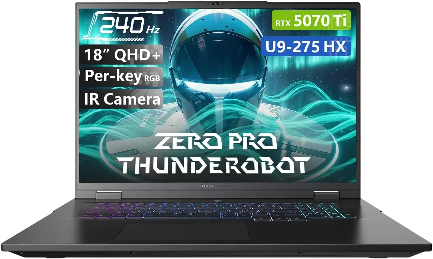 Игровой ноутбук Thunderobot Zero 18 Pro с 5070 Ti, 18-дюймовым QHD+ 240Гц дисплеем Hummingbird, процессором Core Ultra 9 275HX, видеокартой GeForce RTX 5070 Ti
Игровой ноутбук Thunderobot Zero 18 Pro с 5070 Ti, 18-дюймовым QHD+ 240Гц дисплеем Hummingbird, процессором Core Ultra 9 275HX, видеокартой GeForce RTX 5070 Ti
