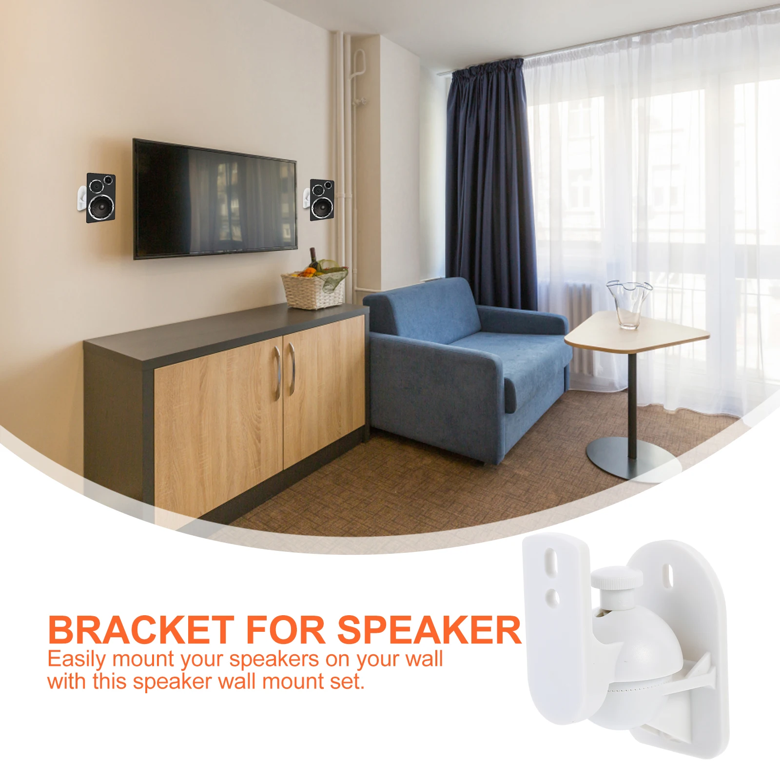 Speaker Wall Bracket 2 Sets Surround Sound Mount Brackets for Speakers Audio Stand Heavy Duty ABS Reliable Strong Base Modern
Speaker Wall Bracket 2 Sets Surround Sound Mount Brackets for Speakers Audio Stand Heavy Duty ABS Reliable Strong Base Modern