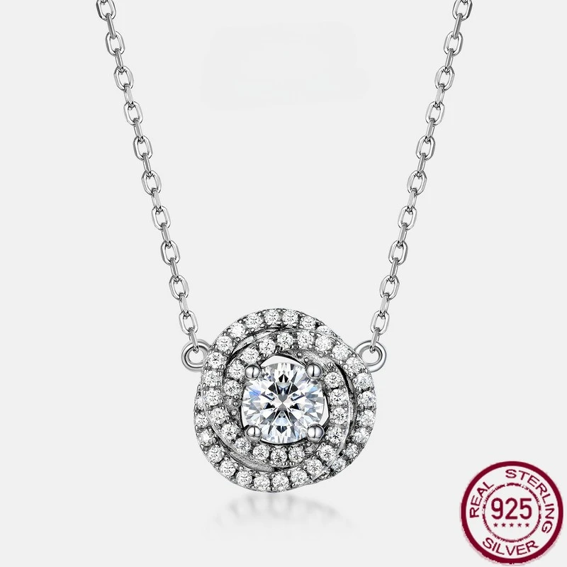 New S925 sterling silver moissanite rose collarbone chain, fashionable and luxurious European and American wedding jewelry
New S925 sterling silver moissanite rose collarbone chain, fashionable and luxurious European and American wedding jewelry