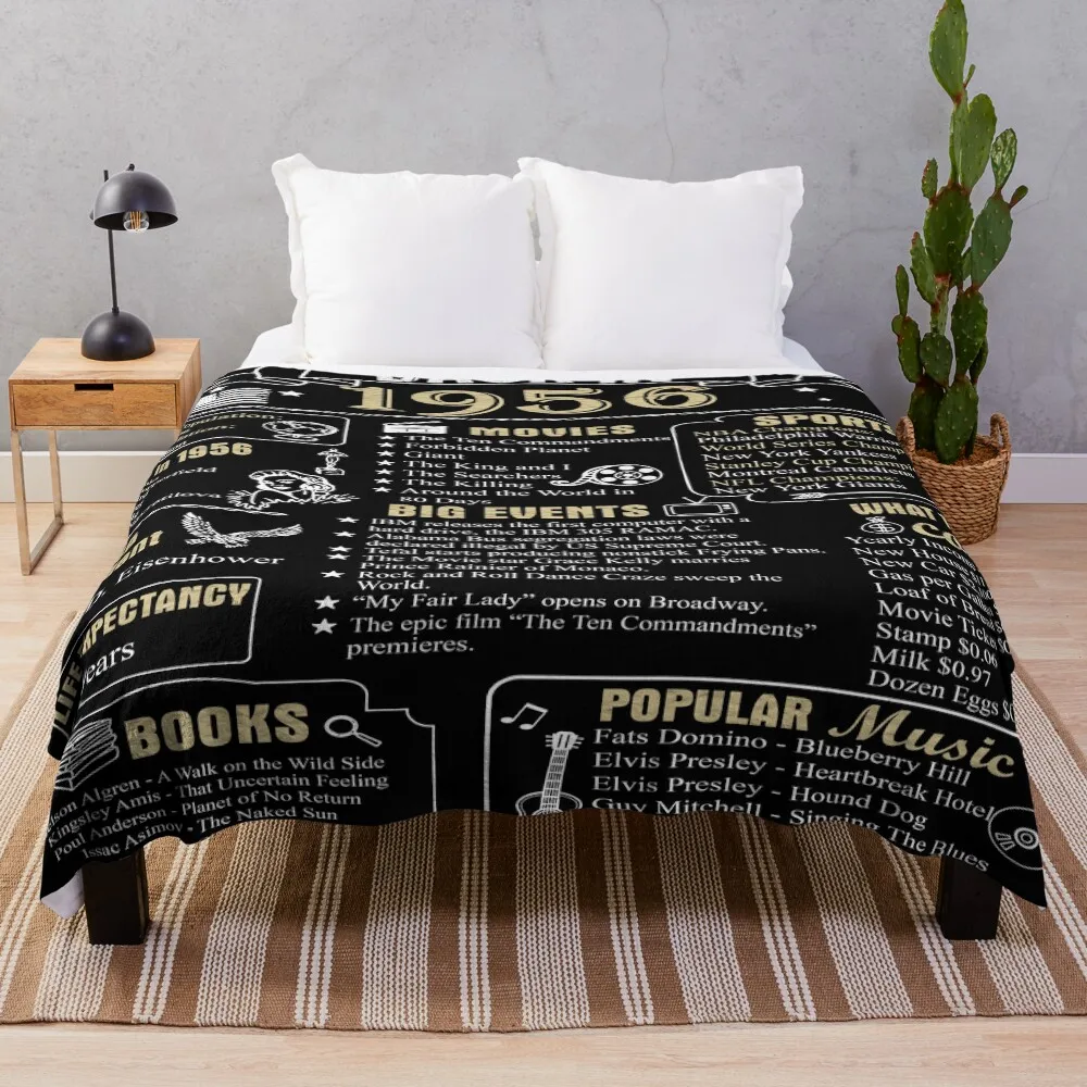 Birthday Anniversary 1956 History Back in 1956 Throw Blanket Warm Flannel Blanket for Couch Chair Bedroom
Birthday Anniversary 1956 History Back in 1956 Throw Blanket Warm Flannel Blanket for Couch Chair Bedroom