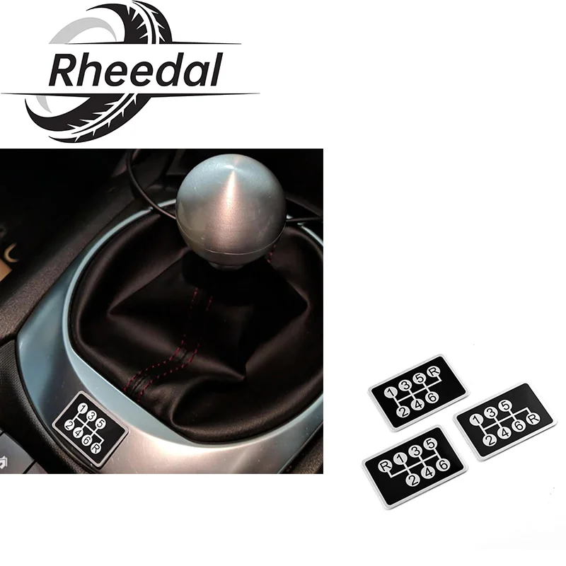 Rheedal 1/3Pcs 54 x 36mm(2.13 x 1.42in) Aluminum Car Stickers For 6 Speed Manual Transmissions Gear Shift Word Sticker Styling
Rheedal 1/3Pcs 54 x 36mm(2.13 x 1.42in) Aluminum Car Stickers For 6 Speed Manual Transmissions Gear Shift Word Sticker Styling