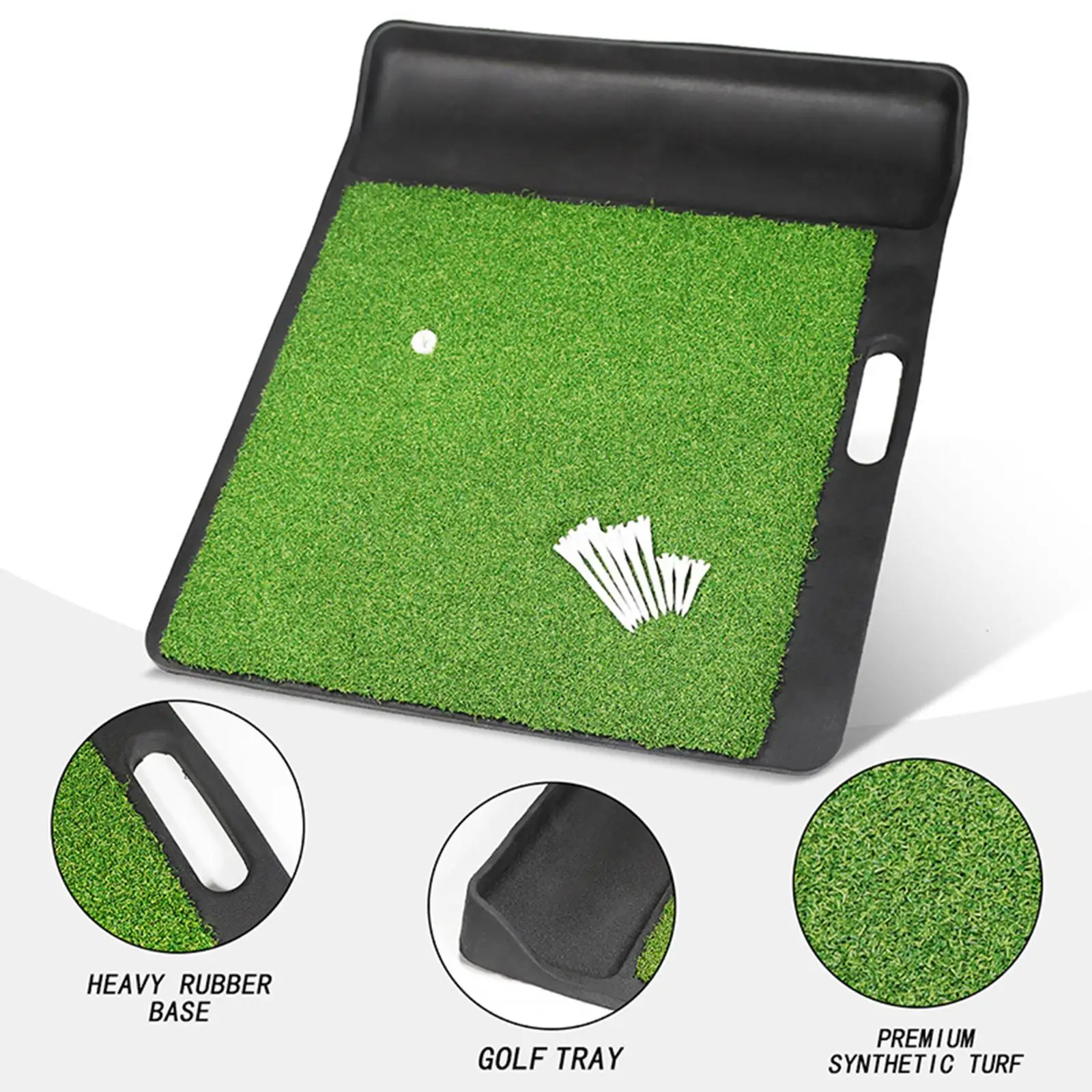 Golf Hitting Mat Realistic Fairway Heavy Rubber Base Golf Training Pad Grass Mat
Golf Hitting Mat Realistic Fairway Heavy Rubber Base Golf Training Pad Grass Mat