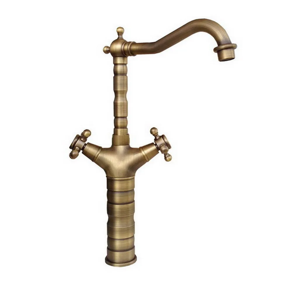 Antique Brass Dual Cross Handles Kitchen Wet Bar Bathroom Vessel Sink Faucet Single Hole Swivel Spout Mixer Tap asf081
Antique Brass Dual Cross Handles Kitchen Wet Bar Bathroom Vessel Sink Faucet Single Hole Swivel Spout Mixer Tap asf081