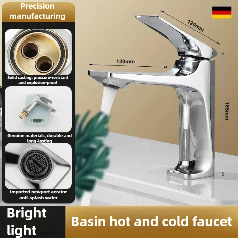 For copper core basin hot and cold faucets, household bathroom cabinets, bathroom washbasins, countertops, splash proof faucets
For copper core basin hot and cold faucets, household bathroom cabinets, bathroom washbasins, countertops, splash proof faucets