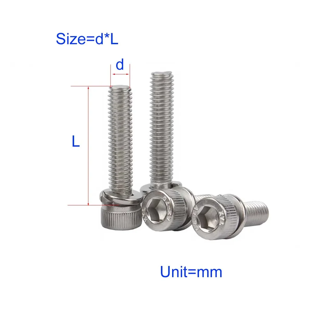 304 Stainless Steel Cup Head Hexagonal Spring Washer, Two Combination Screws/Cylindrical Head Bolts
304 Stainless Steel Cup Head Hexagonal Spring Washer, Two Combination Screws/Cylindrical Head Bolts